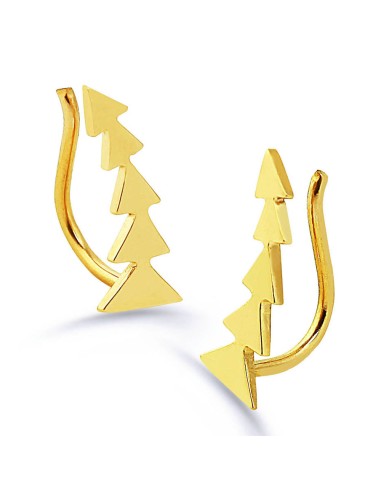 Kuyumcudukkani Üçgen Model Trend"Ear Cuff"Küpe-30065-G