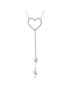 Kuyumcudukkani Zincirlİ"I Love You Sallantılı"Kolye-37221-W-W