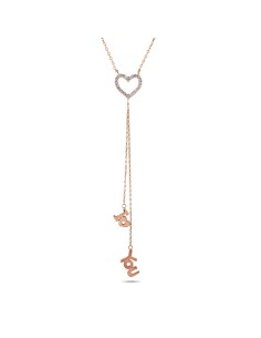 Kuyumcudukkani Zincirlİ"I Love You Sallantılı"Kolye-37223-R-W