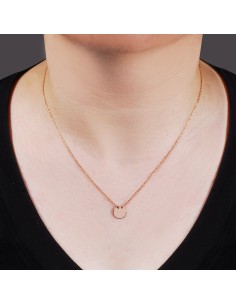 Kuyumcudukkani Zincirli"9mm Yuvarklı"Kolye-37089-G 2