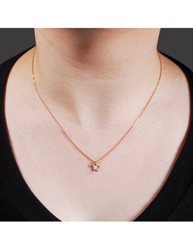 Kuyumcudukkani Zincirli"7mm Yıldızlı"Kolye-37078-W