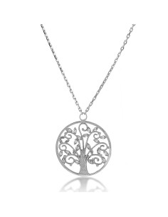 Kuyumcudukkani Zincirli"Hayat Ağacı"Kolye-37099-W-W