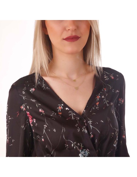 Kuyumcudukkani Yeni Trend Zincirli İkili Kalp Kolye-37281-R