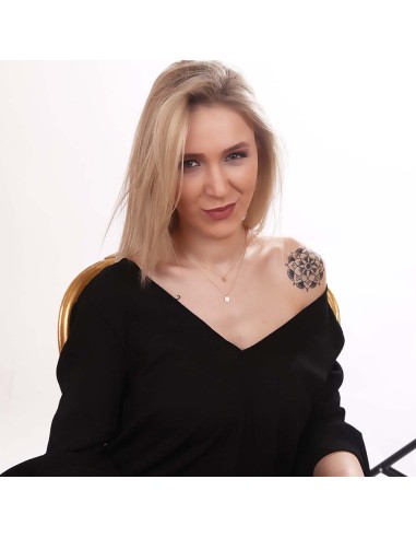 Kuyumcudukkani Yeni Trend Zincirli İkili Yuvarlak Kolye-37282-R