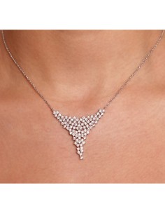 Kuyumcudukkani Beyaz Zirkon Taşlı Motifli Kolye-20125-W-W 2