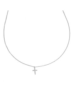 Kuyumcudukkani Zincirli"Mini Haç"Kolye -37310-W-W