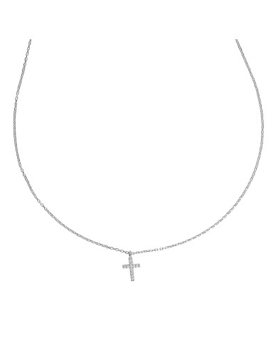 Kuyumcudukkani Zincirli"Mini Haç"Kolye -37310-W-W