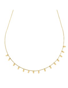 Kuyumcudukkani Zincirli"Oval Pırpırlı"Kolye-37299-G