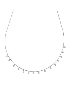 Kuyumcudukkani Zincirli"Oval Pırpırlı"Kolye-37299-W