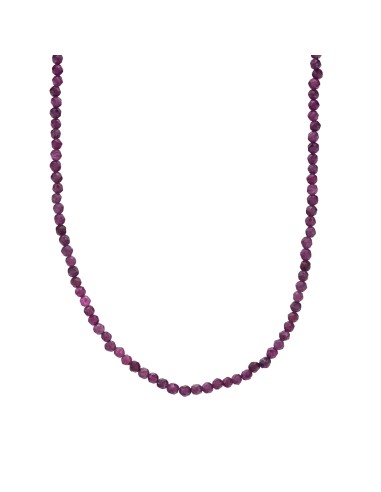 Kuyumcudukkani "Doğal Taşlı"Chooker Kolye-29231-G-RUBY