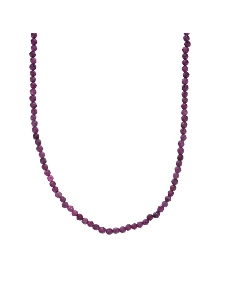 Kuyumcudukkani "Doğal Taşlı"Chooker Kolye-29231-G-RUBY