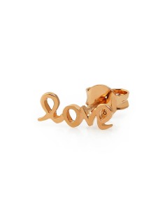 Kuyumcudukkani Love Yazılı Yeni Trend Küpe-30047-R 2