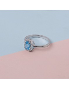 Kuyumcudukkani Yeşil Baget Taşlı "Tektaş"Yüzük-10437-W-BLU 2
