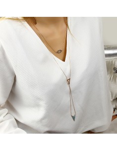 Kuyumcudukkani Yeni trend Nazarlık İkili Kolye-37231-R-BLU 2