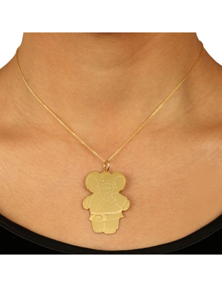 Kuyumcudukkani Uğur Getiren Fil Kolye-35036-G