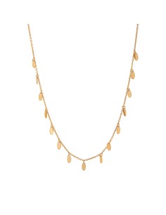 Kuyumcudukkani "Oval Pullu Sallantılı Trend"Kolye-37337-R 2