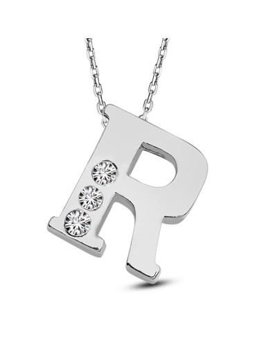 Kuyumcudukkani Avusturya Kristal Taşlı"R"Harfi Kolye