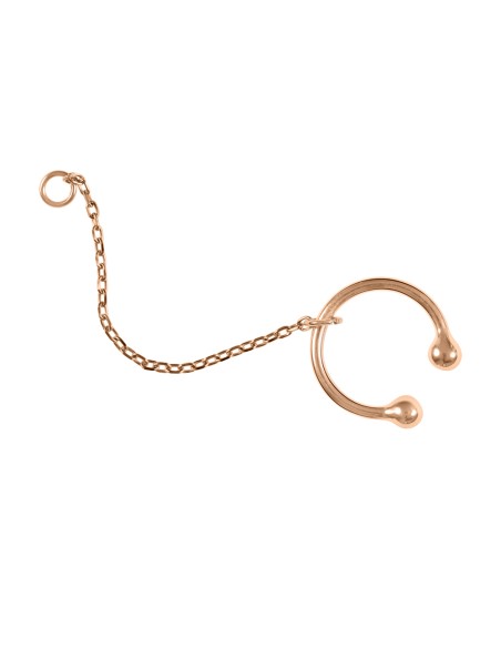Kuyumcudukkani Çift Özellik Kullanımlı"Ear Cuff"Küpe-31147-G
