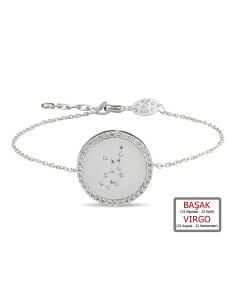 Kuyumcudukkanı ZirkonTaşlı"Başak Burcu"Bileklik-50283-VIRGO-W