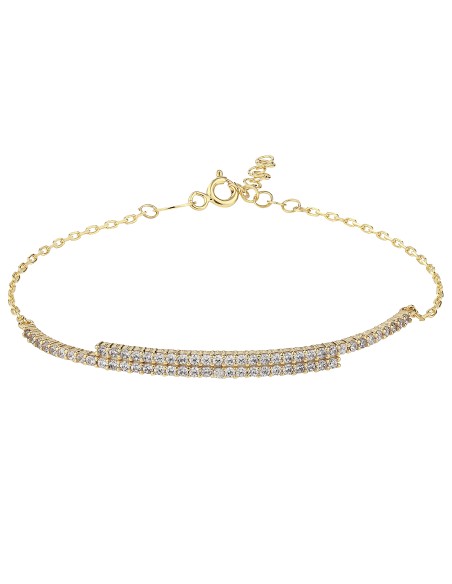 Kuyumcudukkani "Sıra Taşlı"Bileklik- 50258-G