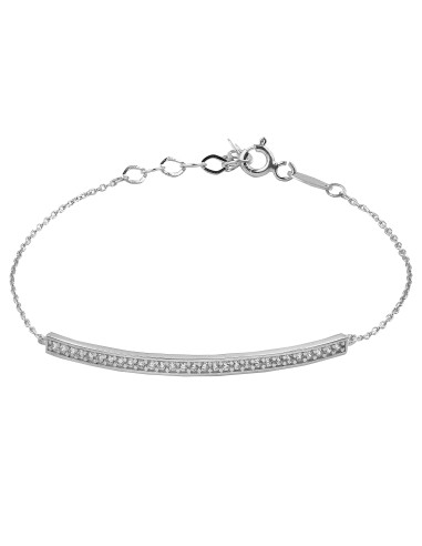 Kuyumcudukkani "Tek Sıra Taşlı"Bileklik- 50259-W