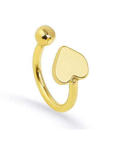 Kuyumcudukkani Kalp Modeli Yeni Trend "Ear Cuff "Küpe-30054-G