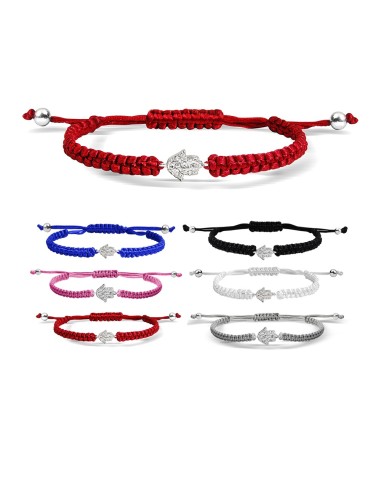 Kuyumcudukkani "Hamsa"Makrome İpli Bileklik- 40016-W-R