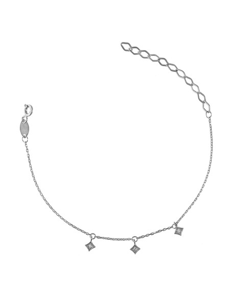 Kuyumcudukkani "3 Taş Sallantılı"Halhal- 50273-W-W