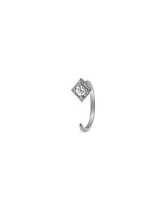 Kuyumcudukkani Beyaz Taşlı Trend"Ear Cuff"Küpe-30102-W-W