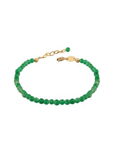Kuyumcudukkani"Yeşil Agate(Akik) Renkli Doğal Taşlı"Bileklik- 29075-G-GRNAGATE