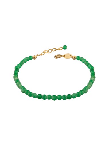 Kuyumcudukkani"Yeşil Agate(Akik) Renkli Doğal Taşlı"Bileklik- 29075-G-GRNAGATE