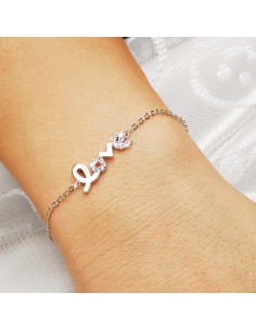 Kuyumcudukkani "Lowe"Yazılı Bileklik- 50190-W-W 2