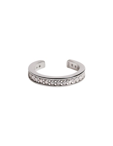 Kuyumcudukkani Tamtur Beyaz Taşlı Modelli Trend"Ear Cuff"Küpe-31123-W-W