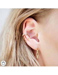 Kuyumcudukkani Yeni Trend Noktalı Ear Cuff -30101-W-13mm 2