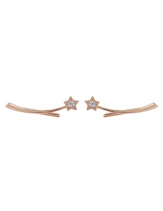 Kuyumcudukkani Noktalı "Kuyruklu Yıldız"Modeli Ear Cuff Küpe-31127-R-W