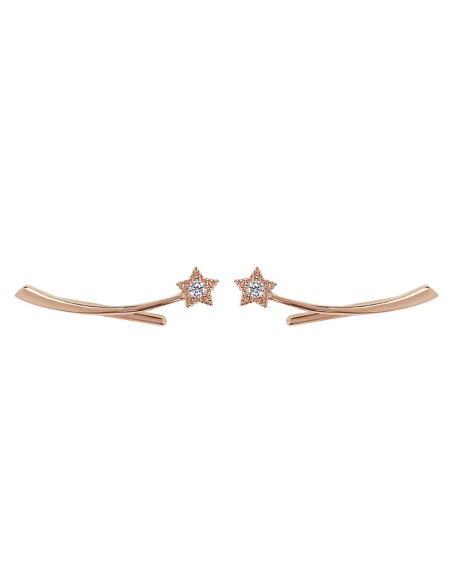 Kuyumcudukkani Noktalı "Kuyruklu Yıldız"Modeli Ear Cuff Küpe-31127-R-W