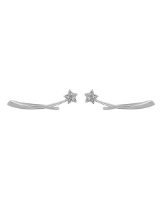 Kuyumcudukkani Noktalı "Kuyruklu Yıldız"Modeli Ear Cuff Küpe-31127-W-W