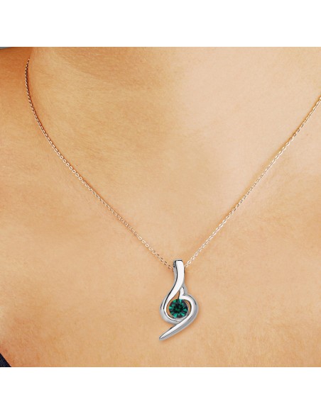 Kuyumcudukkani Avusturya Kristal Taşı"Abudance of My Heart"Kolye - 32036-W-GRN