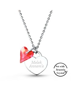 MESAJ Engraved Necklace 32054-W-R