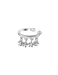 KuyumcudukkaniYeni Trend 4 Zirkon Taşlı Ear Cuff Küpe-31141-W-W