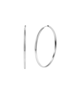 Kuyumcudukkani 4 cm Çapında Halka Küpe-31133-W-4CM