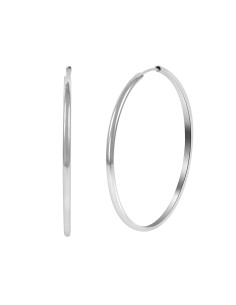 Kuyumcudukkani 6 cm Çapında Halka Küpe-31133-W-6CM