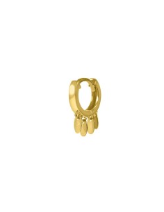 Kuyumcudukkani Oval Pullu"Shakira" Küpe-31236-G
