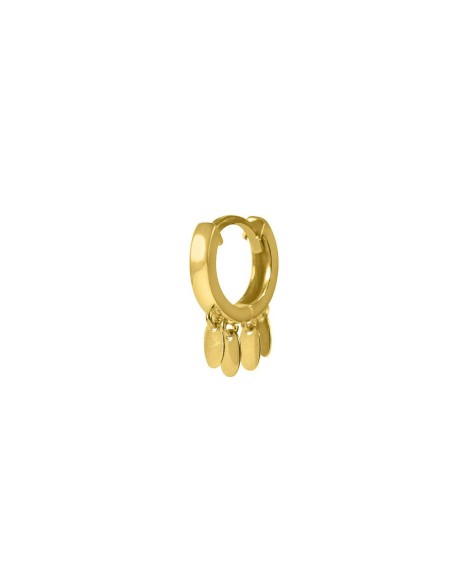 Kuyumcudukkani Oval Pullu"Shakira" Küpe-31236-G