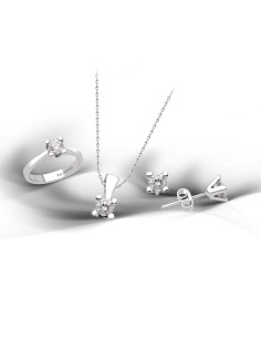 Kuyumcudükkani Tektaş Mini Set -24027-W-W