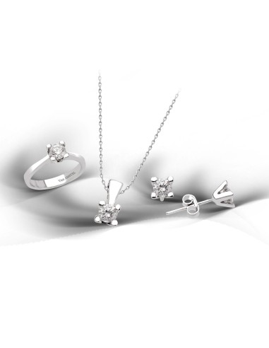 Kuyumcudükkani Tektaş Mini Set -24027-W-W