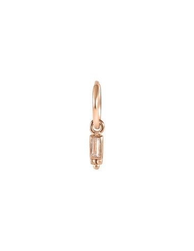 Kuyumcudukkani Minik Halkalı"Baget Sallantılı"Küpe-31220-R-W