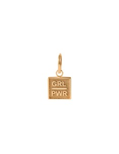 Kuyumcudukkani Minik Halkalı"GIRL POWER"Küpe-31221-R