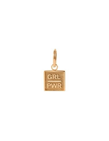 Kuyumcudukkani Minik Halkalı"GIRL POWER"Küpe-31221-R