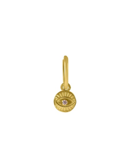 Kuyumcudukkani Minik Halkalı"Evileye"Küpe-31226-G-W